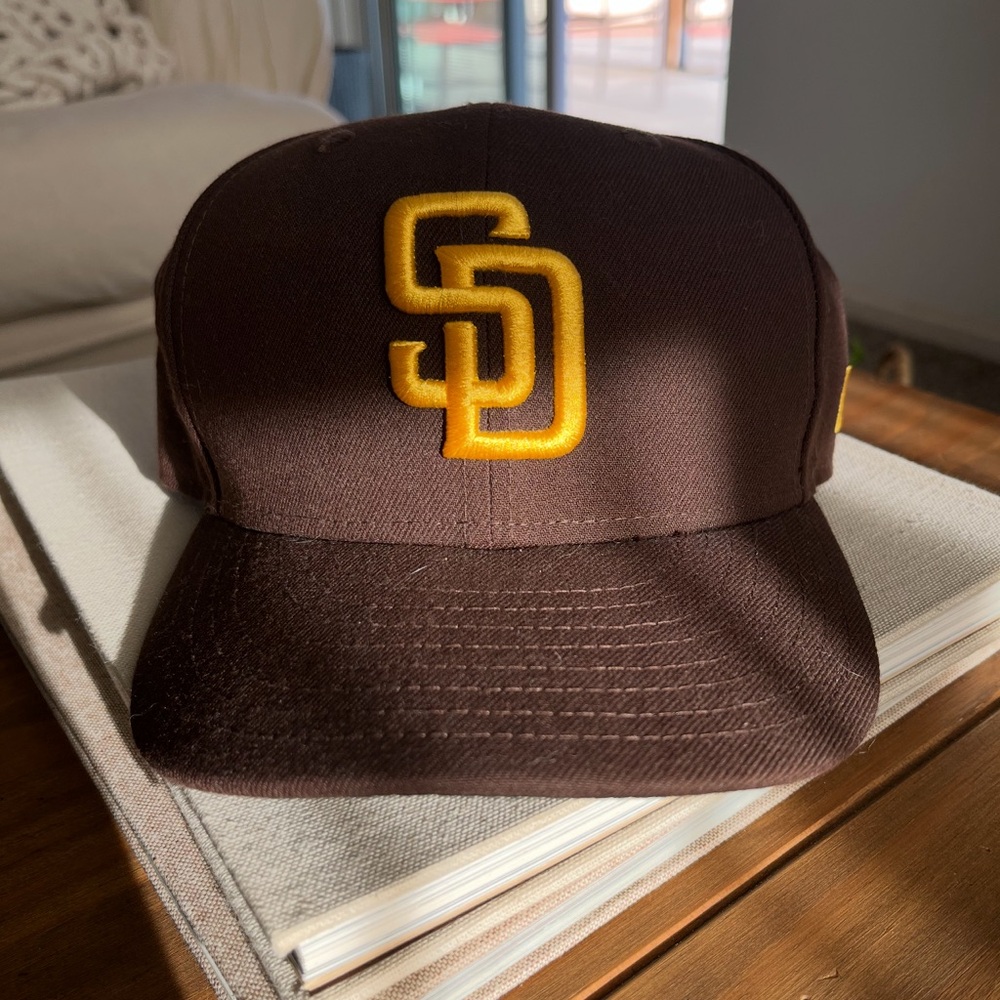 Brown Cap with Gold Logo